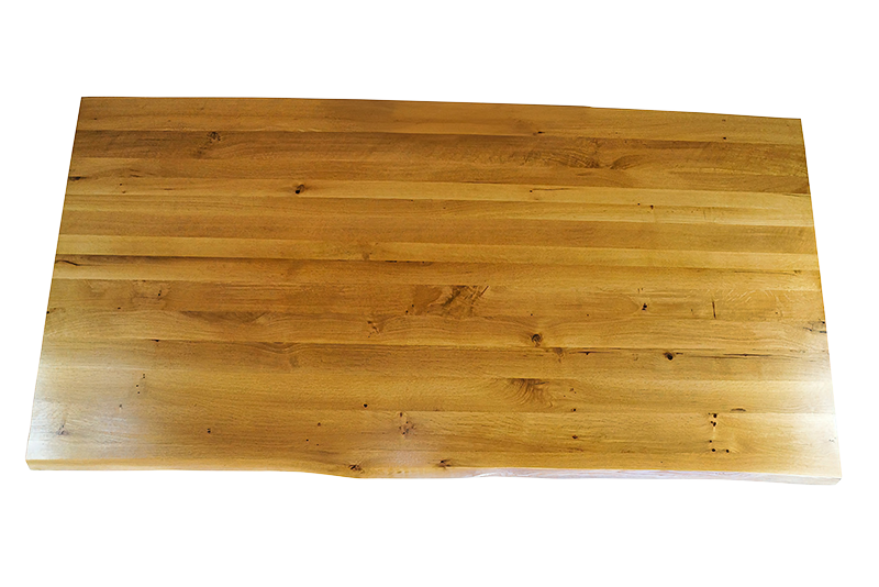 Massivholz-Tischplatte Eiche, Unikat T001
